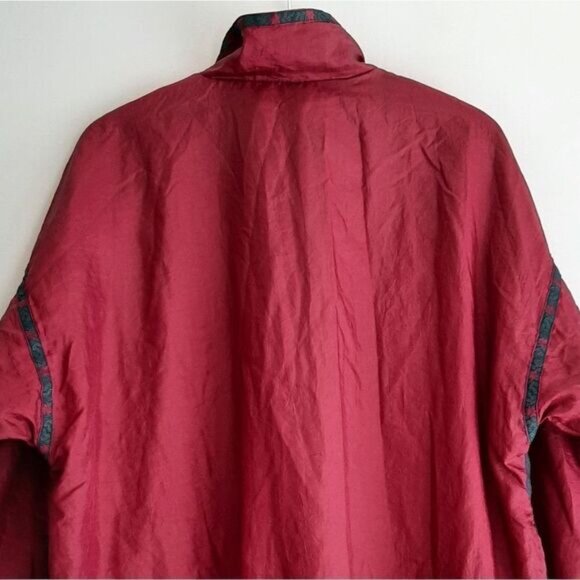 Vintage WEEKEND EDITION Windbreaker Jacket Patchwork Dolman Sleeve Sz L - Picture 7 of 14